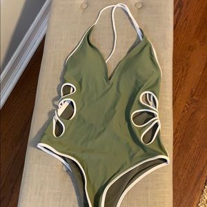 One piece bathing suit